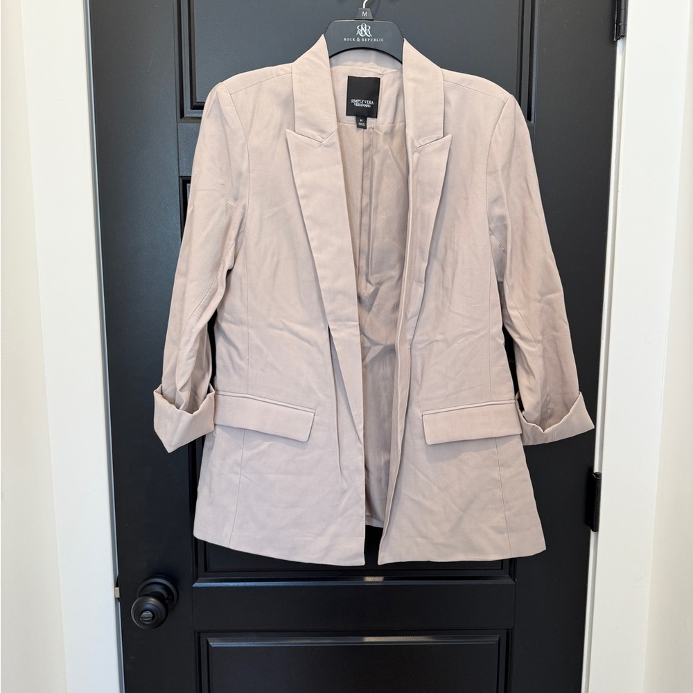 Vera Wang Light Beige Blazer